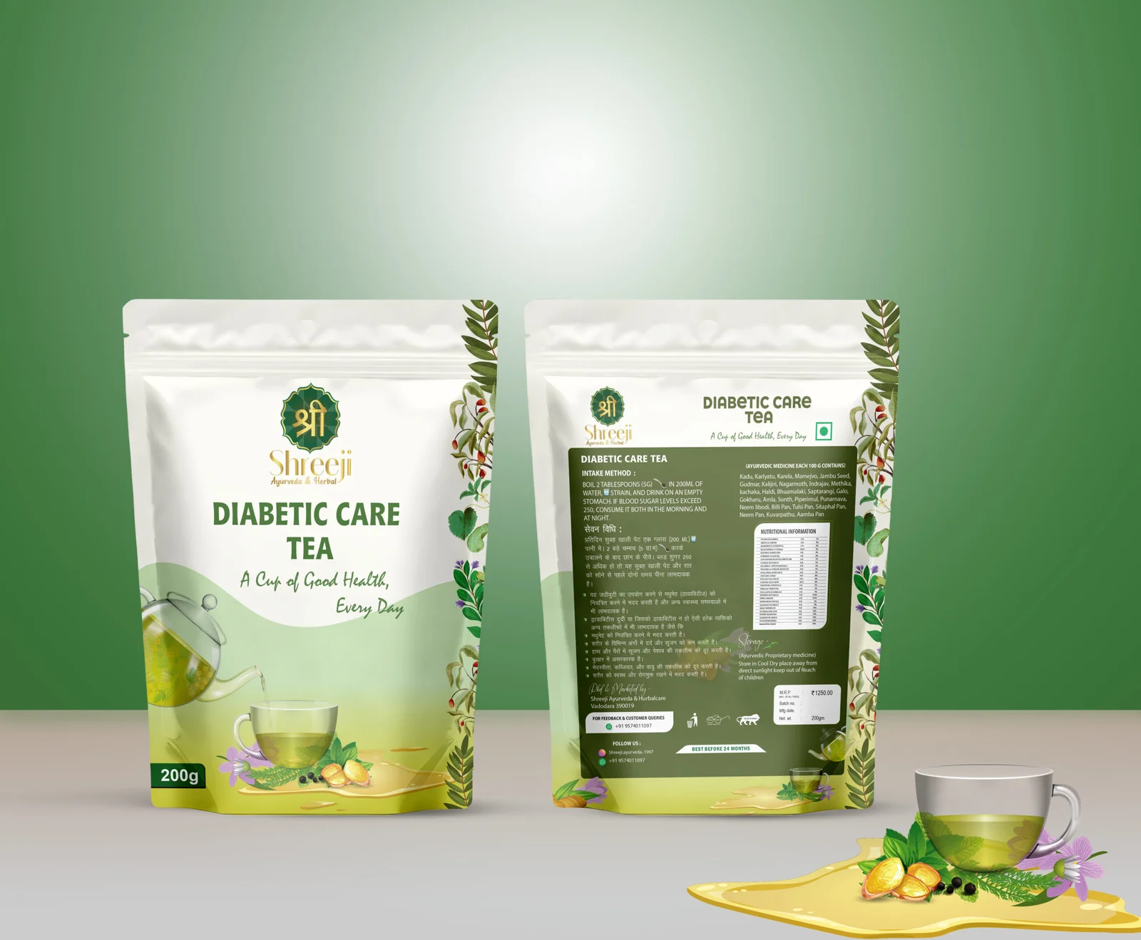 tea-scaled-1 Shreeji Diabetic Care Tea – Natural Herbal Blend for Blood Sugar Control & Healthy Metabolism - Image 1